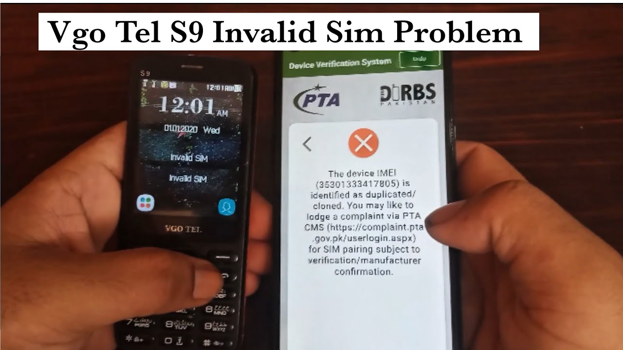 Vgo Tel S9 Invalid Sim problem | Vgo Tel invalid Sim solution 2025