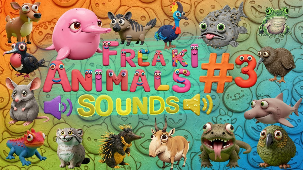 Funny & Freaky Animal Sounds Song 3 | Zoo Animals From 1 to 16 🐾 | The 16 Strangest Animals