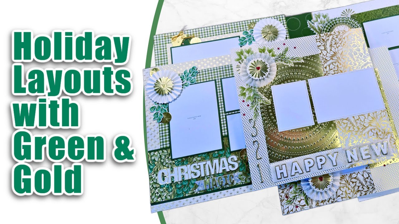 Stampin' Up! Scrapbook Workshop | Greenery & Gold Collection | Layout Share + Assembly Tips