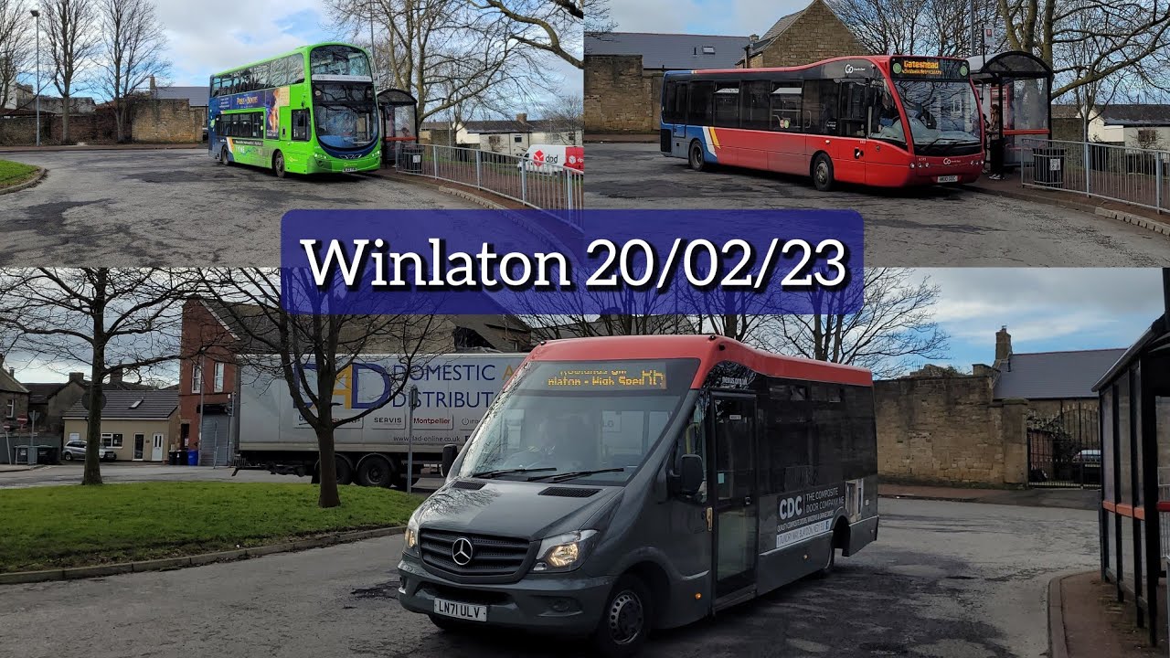 Buses at Winlaton Bus Station | 20/02/23