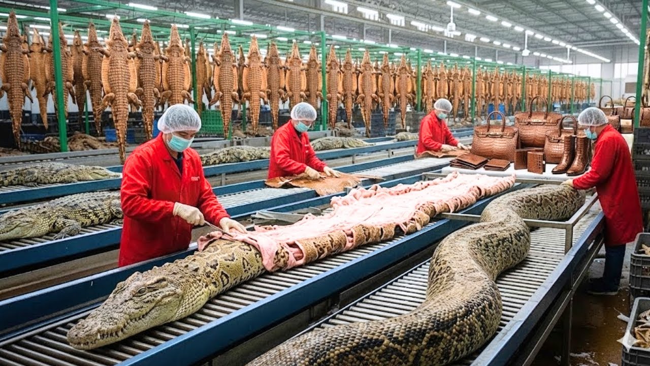 Insane Factory Process & Luxury Manufacturing Inside India&rsquo;s Largest Crocodile Leather Factory