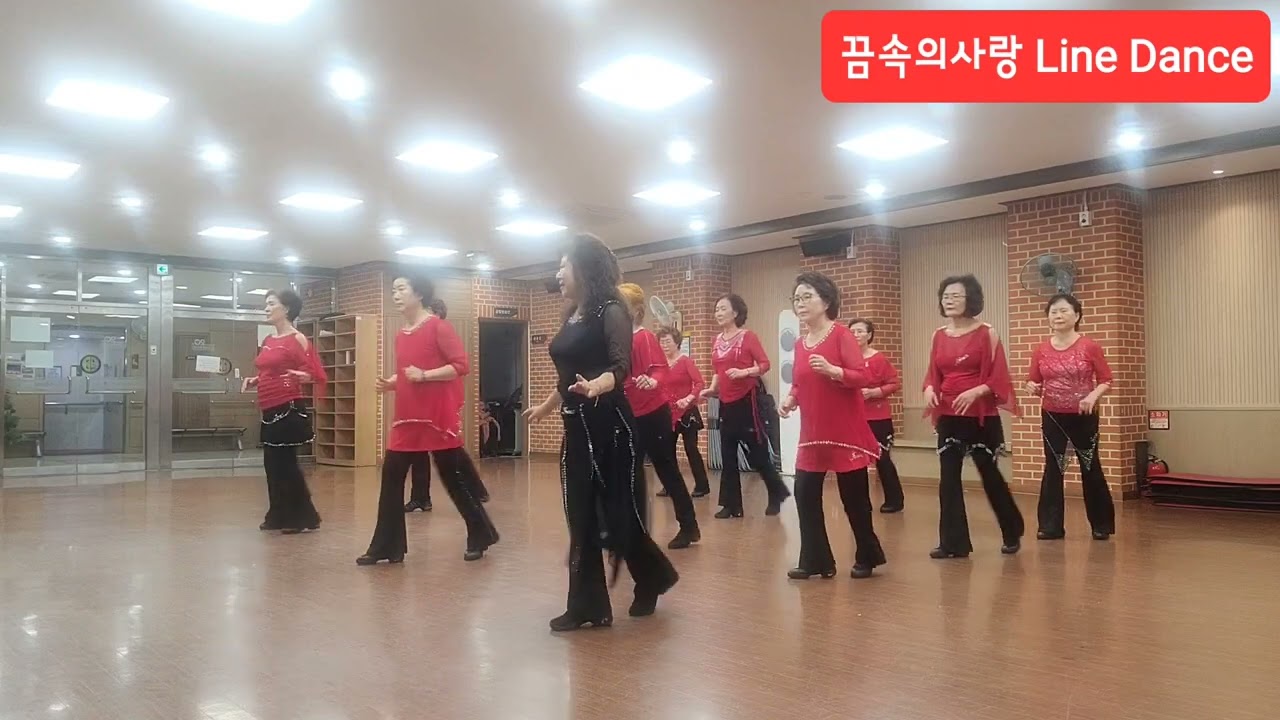 꿈속의사랑 Line Dance 시니어 라인댄스 영상반 .