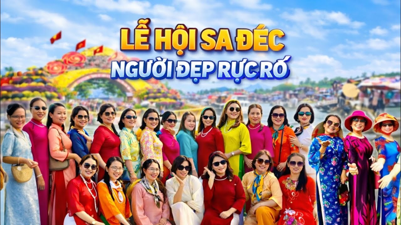 SA ĐÉC BÙNG NỔ! Lễ Hội Hoa Rực Rỡ – Hàng Ngàn Người Đẹp Áo Dài Khắp Nơi Đổ Về Chụp Hình!