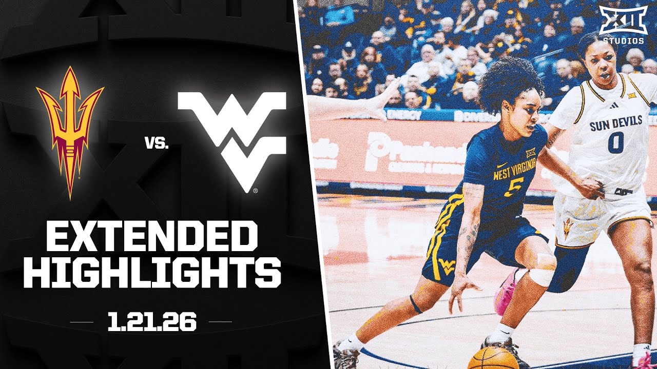 Arizona State vs. #22 West Virginia Extended Highlights | 2025-26 Big 12 Women's Basketball