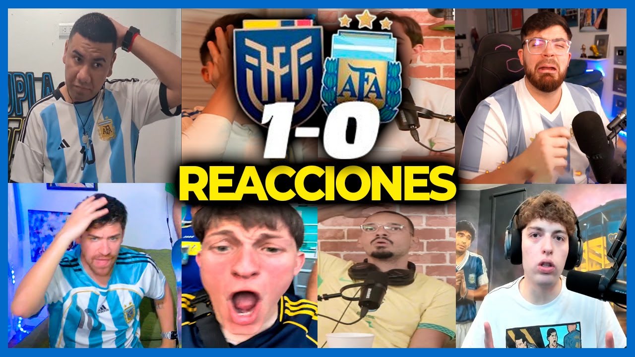 LAS MEJORES REACCIONES de ARGENTINOS a la DERROTA contra ECUADOR 🏆