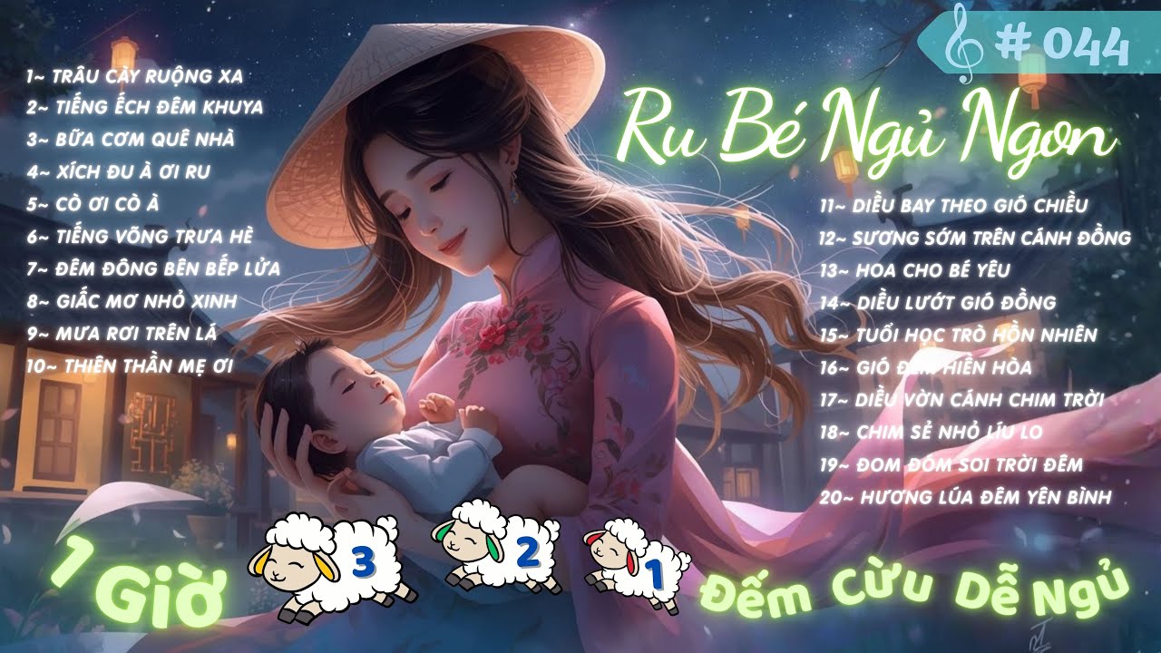 🌟 Giấc Ngủ Ngọt Ngào Cho Bé | Nhạc Ru Mẹ Hát 1 Giờ Liên Khúc Êm Dịu 💗 Bé Ngủ Nhanh – Ngủ Sâu 💤