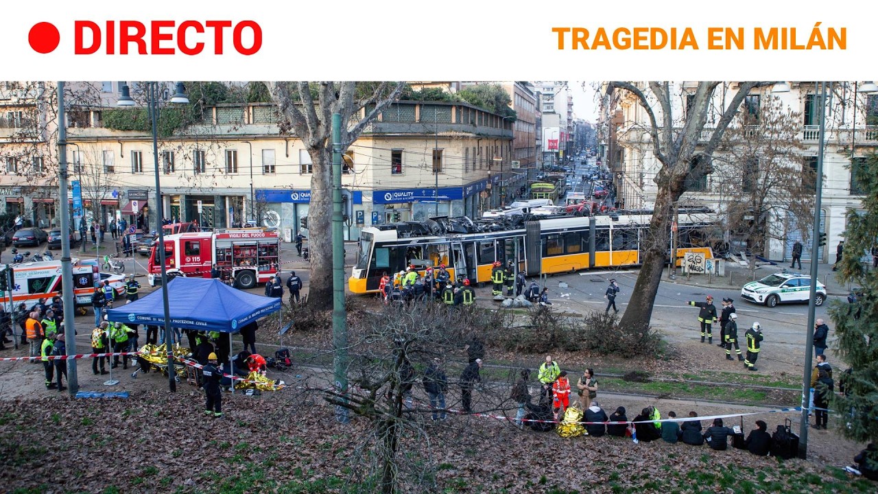 🔴 DIRECTO Milán: ACCIDENTE de TRANVÍA deja al menos dos muertos y decenas de heridos | RTVE Noticias