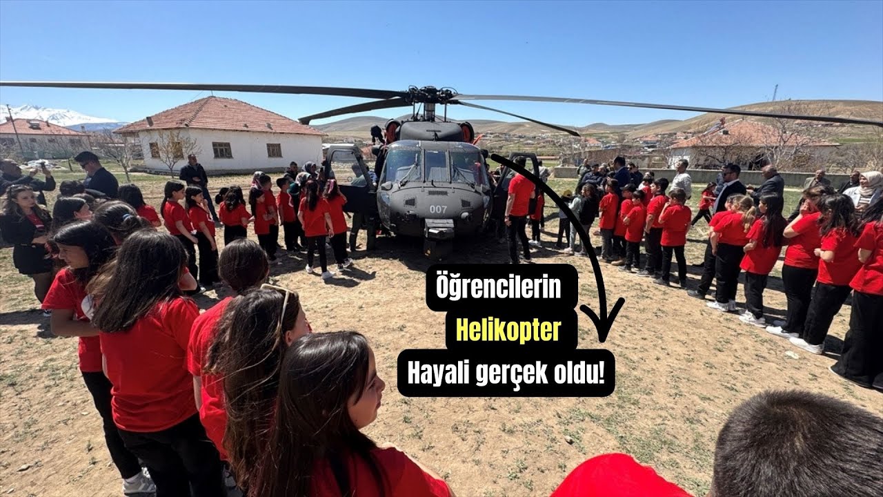 Milli Savunma Bakanlığı, Konyalı öğrencilerin helikopter görme hayalini gerçeğe dönüştürdü