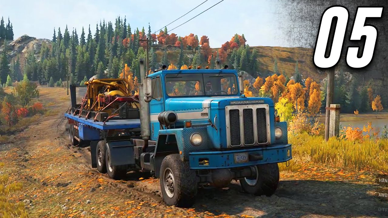 SnowRunner - Part 5 - BOUGHT A NEW TRUCK! (International Paystar)