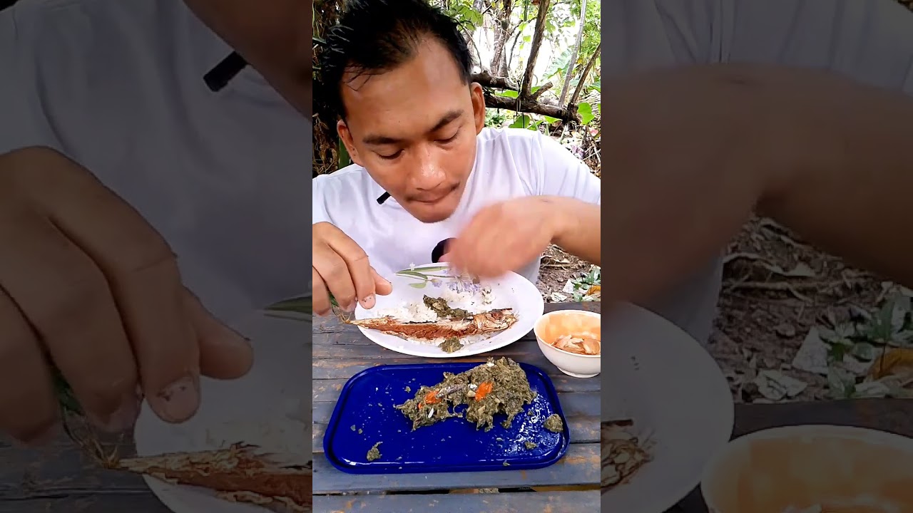 Laing na gabi at Pritong mackerel 