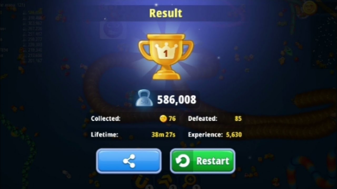 Best gaming | 586008 score | worm game | worm.io | EP. 08 | Rajesh Bhai 99 | viral videos 