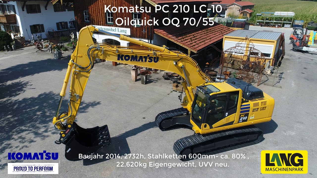 Komatsu PC 210 LC-10 Oilquick OQ 70/55 DEMO @ Lang Machinery