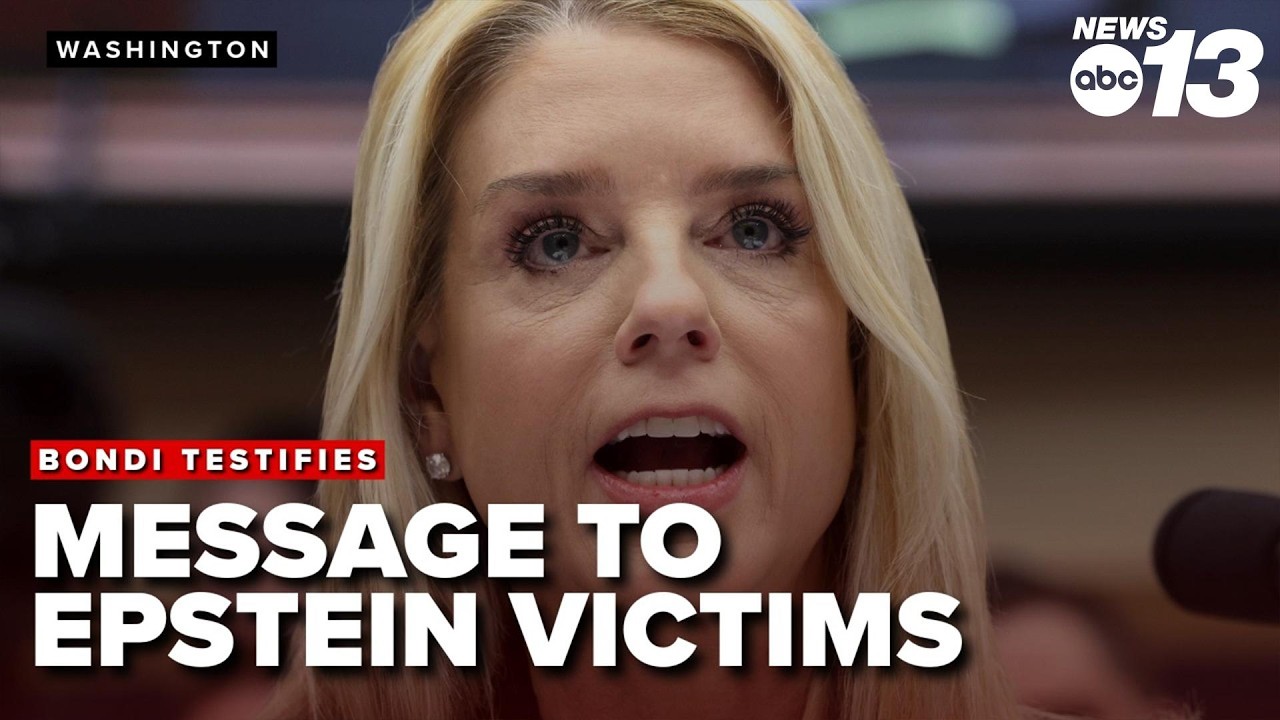 PAM BONDI testifies on EPSTEIN FILES release and her message to VICTIMS