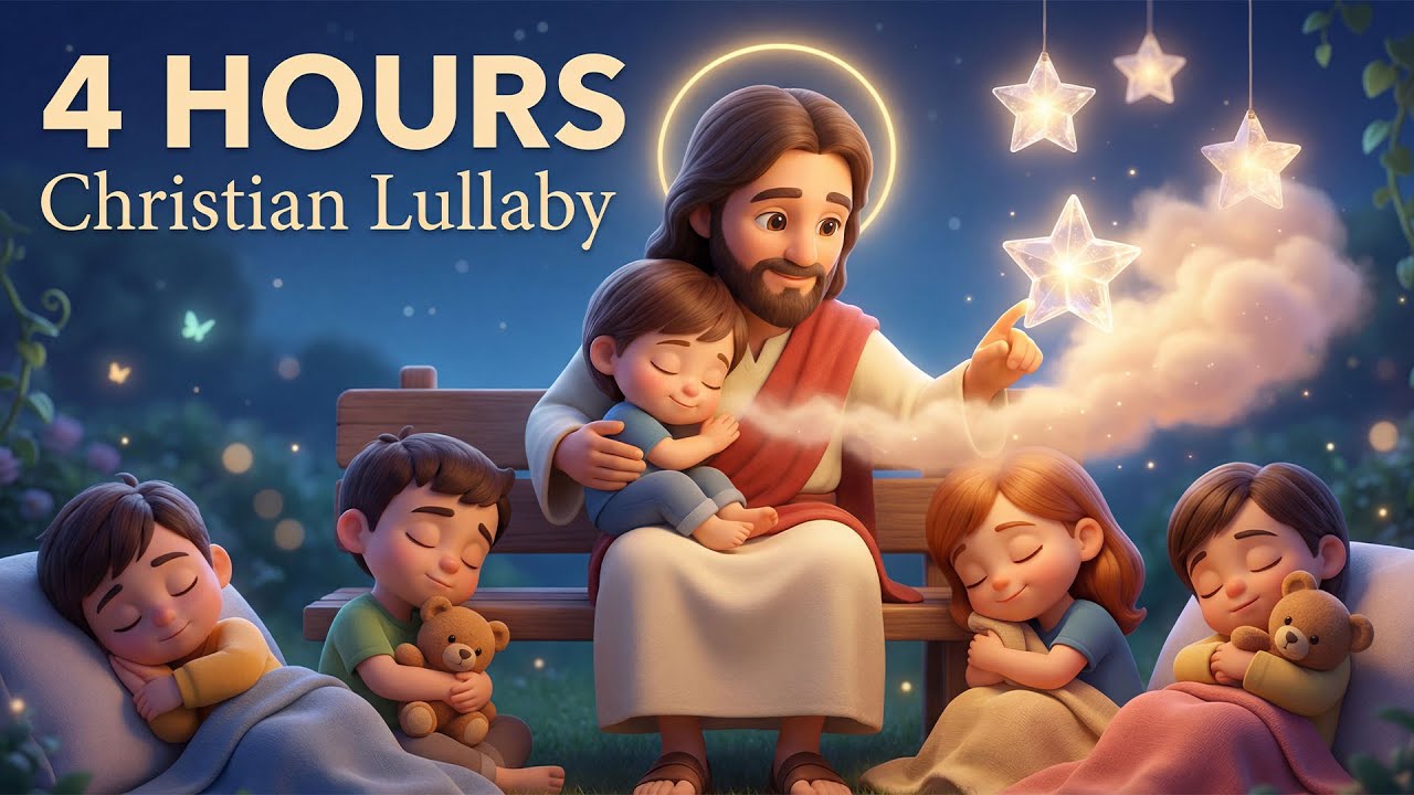 4 Hours Christian Lullaby | Baby Sleep Music | Soft Piano Worship🌙