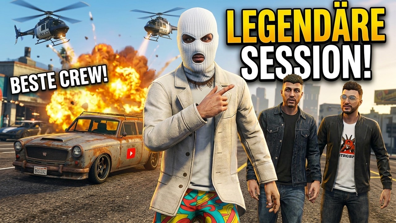 Die wildeste GTA Session überhaupt | Polizei, Chaos & totale Eskalation