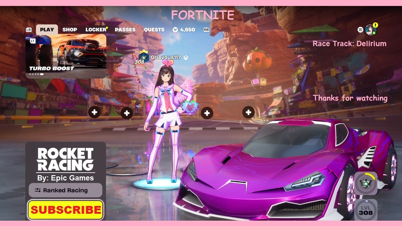 Fortnite: Rocket Racing Ranked Gameplay | Kizuna Ai