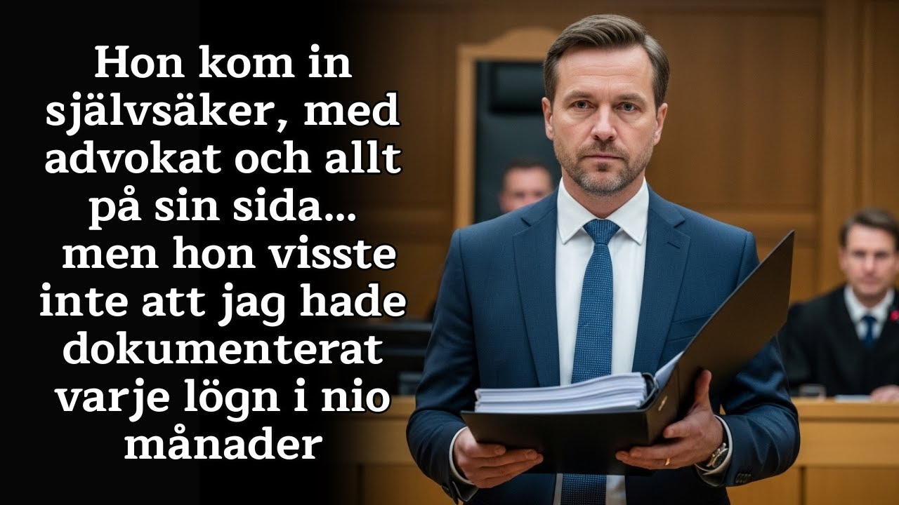 På skilsmässodagen skrattade hon åt mig… men hon kände inte till mitt hemliga dokument