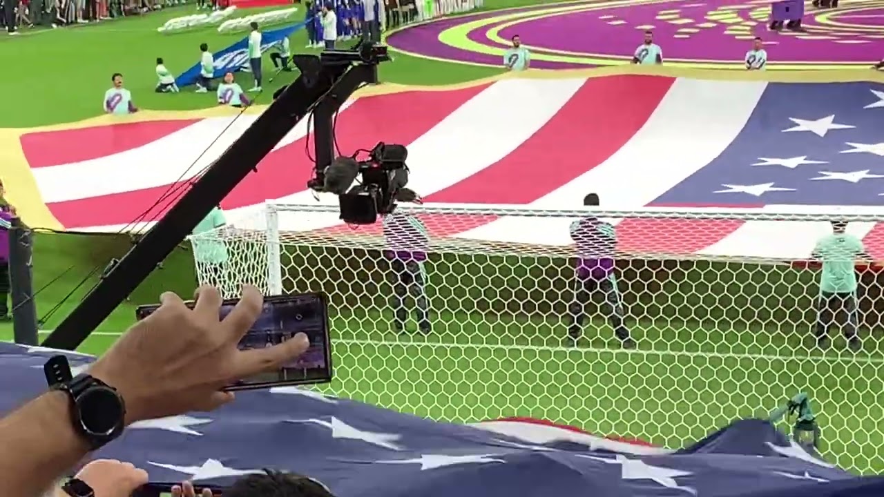 Iran vs USA - Qatar World Cup 2022 - Match 34 - Player entrance and anthems