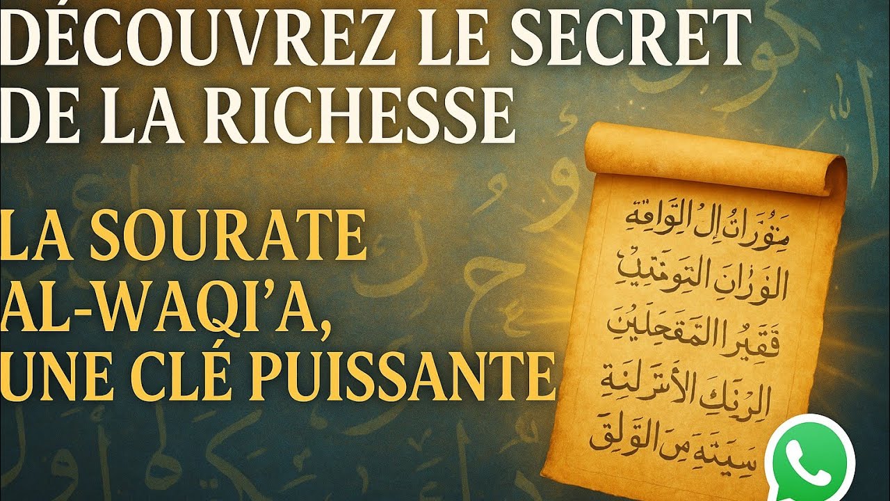 SECRET MYSTIQUE DE LA RICHESSE AVEC SOURATE WAQI&rsquo;A