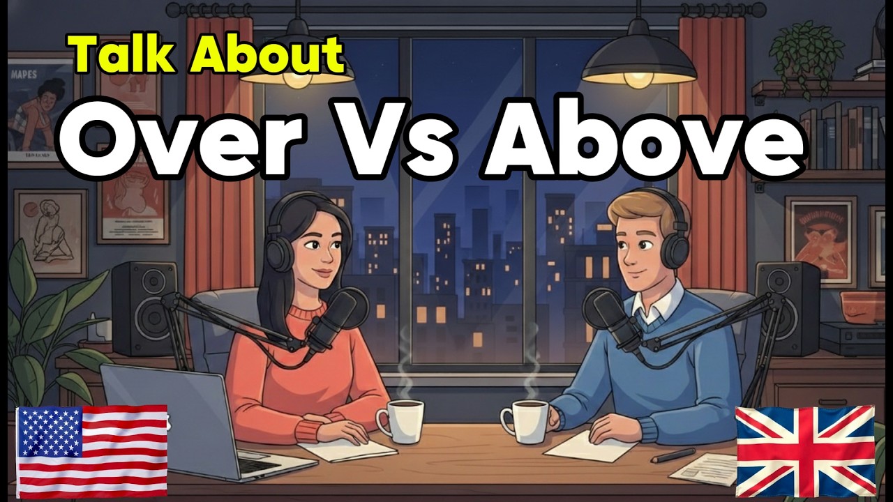 Learn English with Real Conversations Podcast | Over vs Above – What’s the Difference?