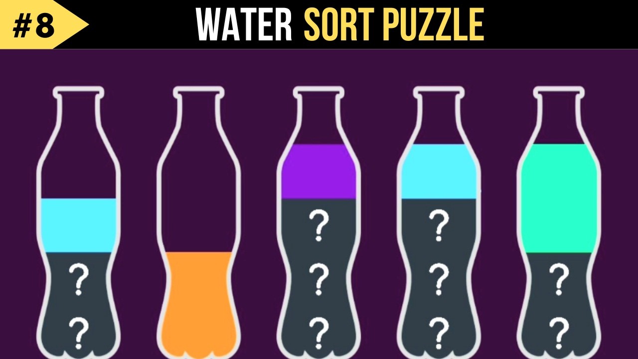 Water color sorting game - color sorting videos - satisfying asmr videos
