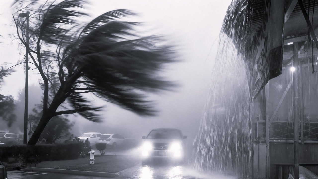 A Night Walk in the Midst of an Extreme Rainstorm in Asia's Rural Paradise