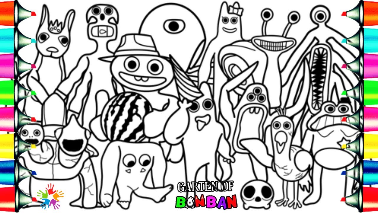 Garten Of BANBAN 0 Coloring Page / Baby Banban ▫ Baby Nabnab ▫ Baby Jumbo Josh / NCS Music