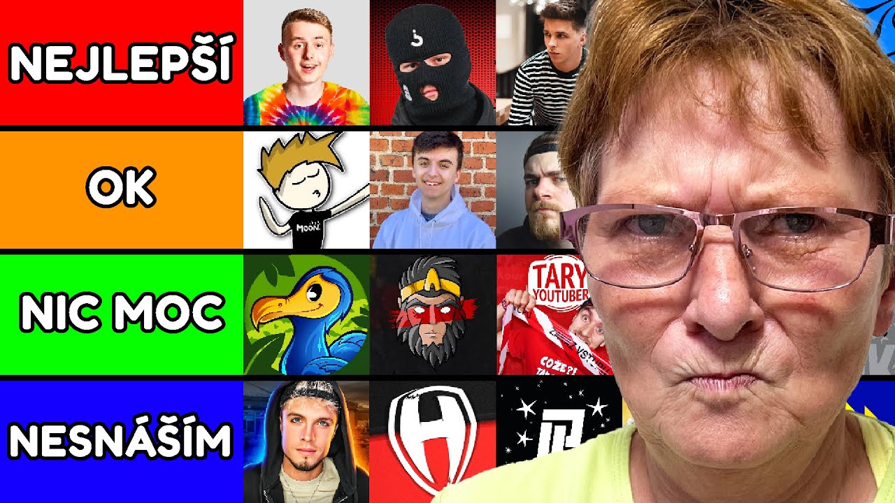 Moje Babička Hodnot&iacute; Youtubery!
