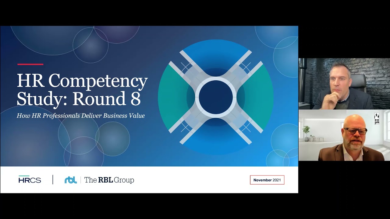 Human Resource competency study webinar with the EAPM and RBL Group