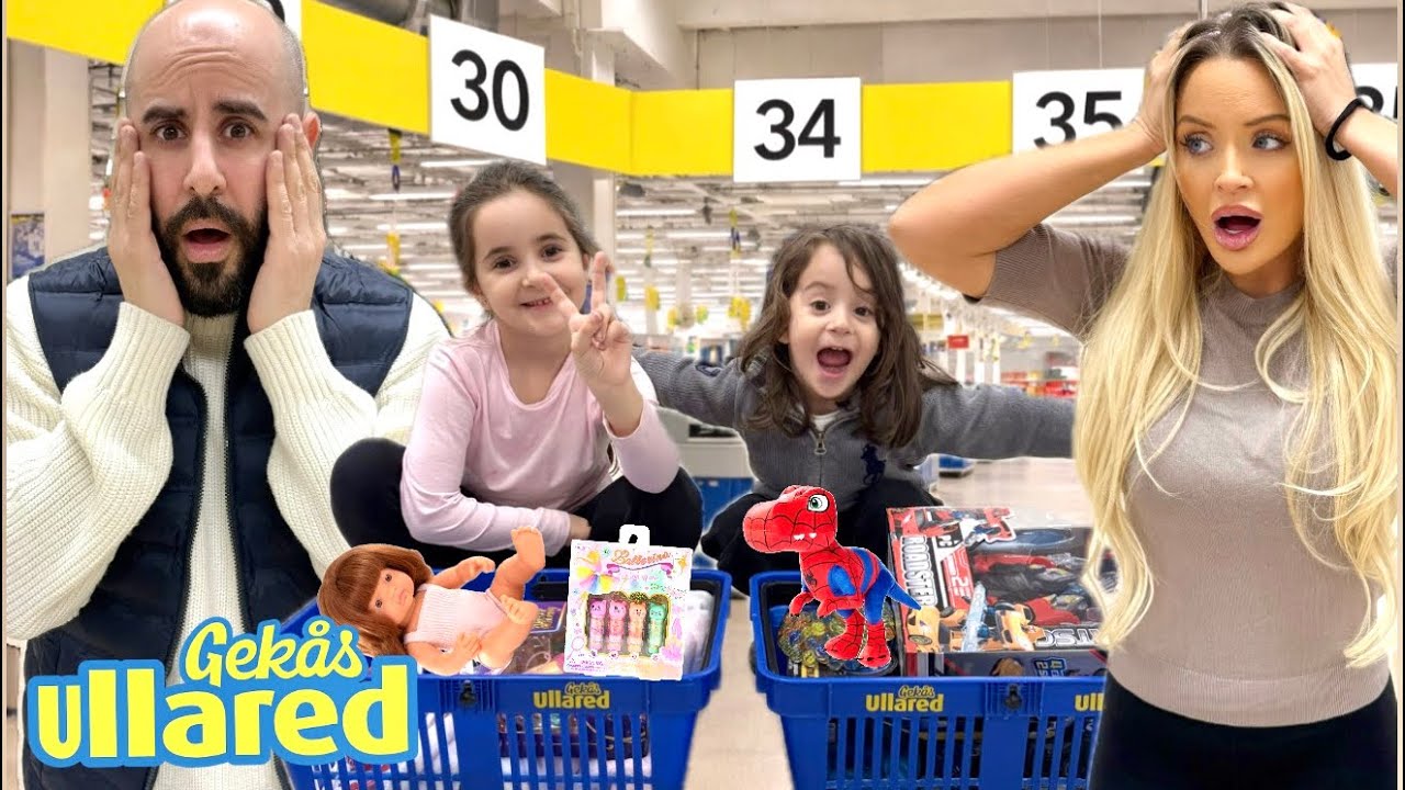 BARNEN BESTÄMMER CHALLENGE PÅ GEKÅS ULLARED🤩🛒
