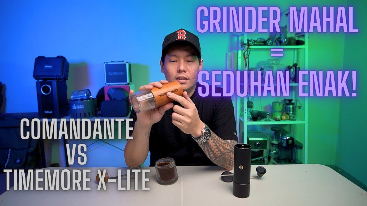 MAU SEDUHAN KOPI ENAK HARUS PAKAI GRINDER MAHAL? APA IYAA?? (COMANDANTE VS TIMEMORE CHESTNUT X-LITE)