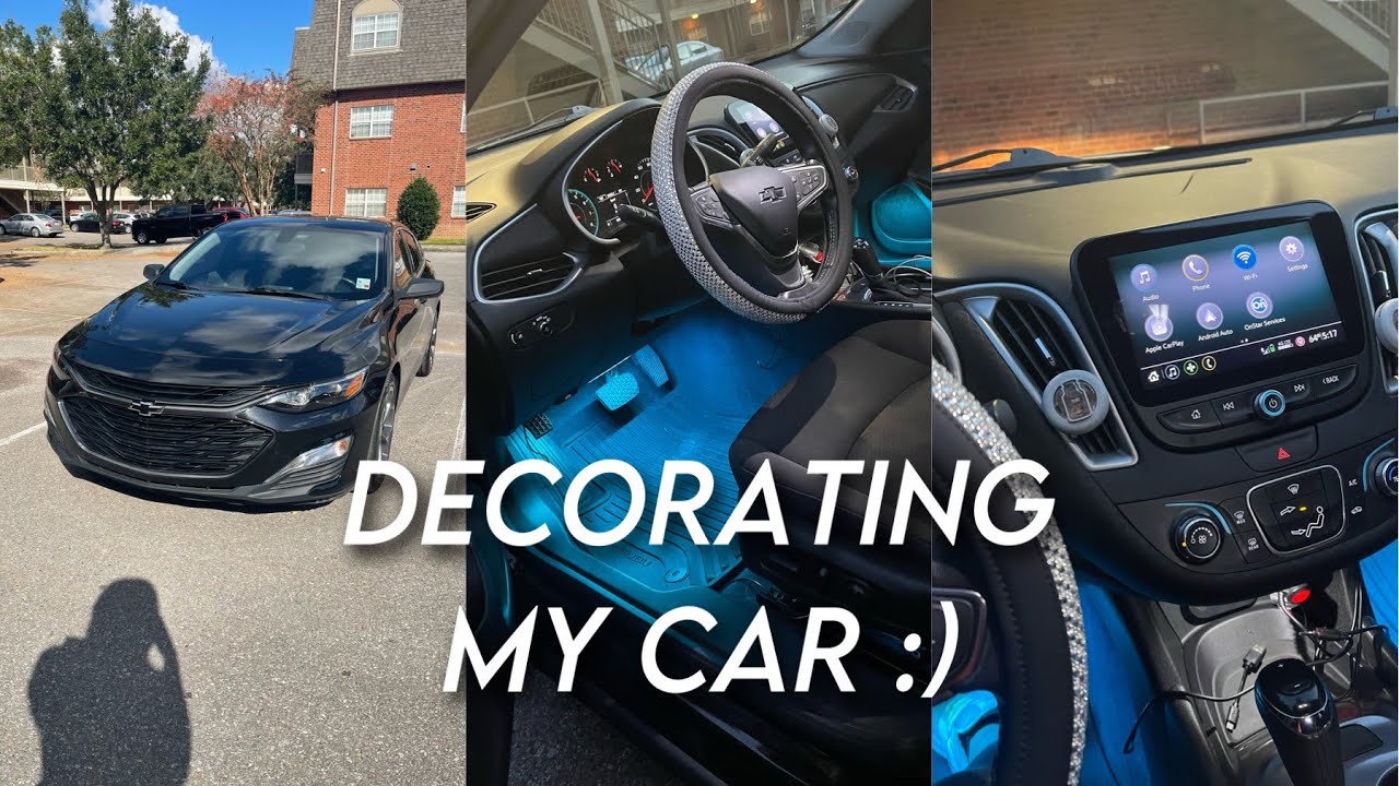 DECORATE MY CAR WITH ME ! Car Accessories Haul + Car Tour | Chevy Malibu