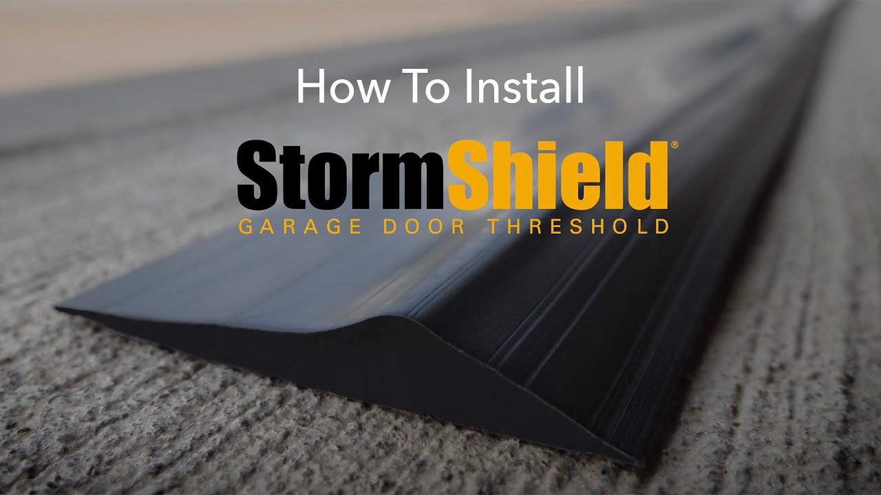 Как установить порог гаражных ворот Storm Shield