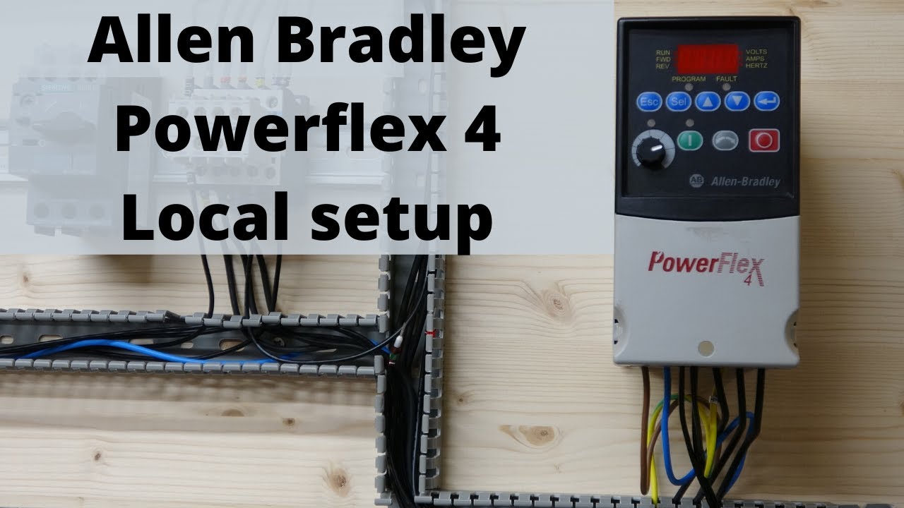 Настройка локального режима Allen Bradley Powerflex 4 и сброс настроек к заводским настройкам. Од...