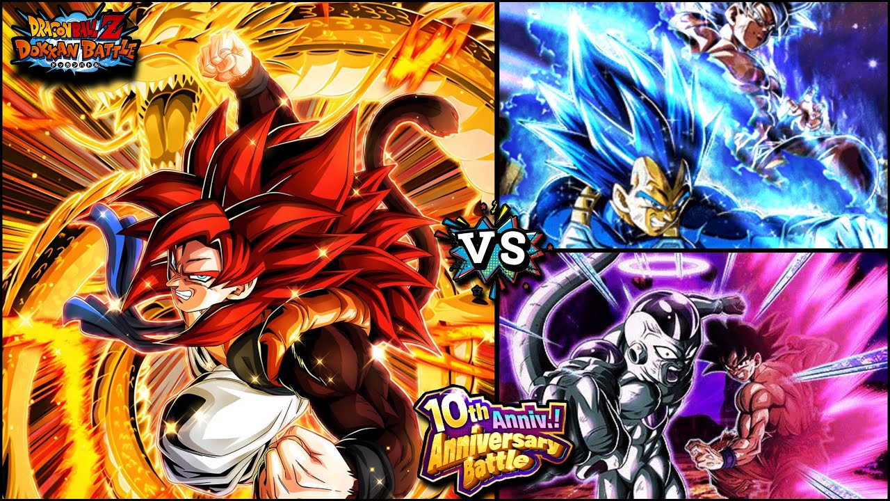 {Dokkan Battle} 10th ANNIVERSARY BATTLE! GT HEROES Vs 10th Anniv! Part 2 [1st Fight] | NO ITEM RUN 