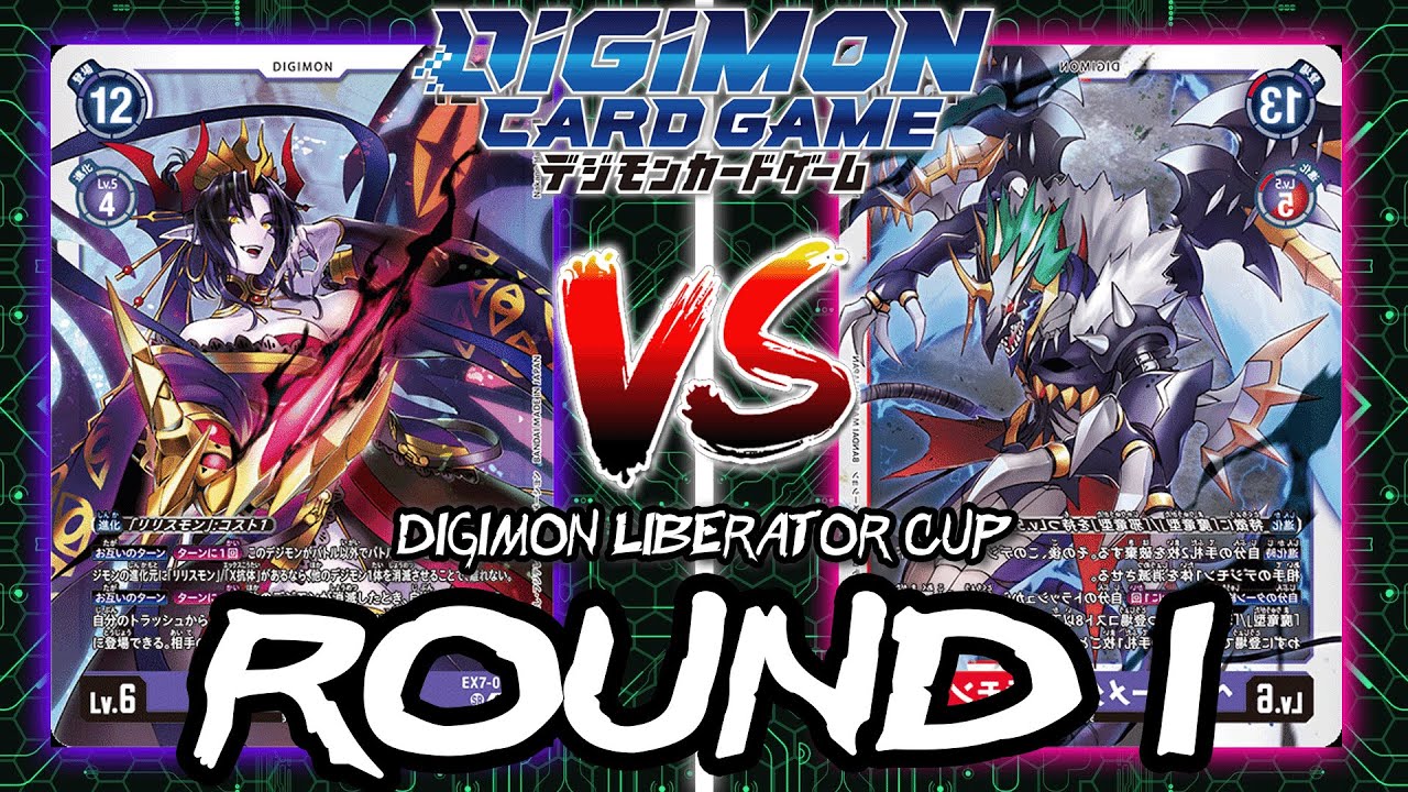 Lilithmon X VS Heavymetaldramon!! | Digimon Card Game: EX7 Digimon Liberator Cup (ROUND 1)