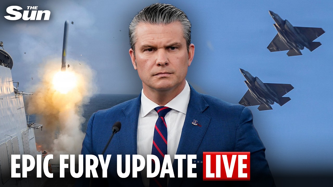 LIVE: Secretary of War Pete Hegseth gives an update on the US led operation in Iran