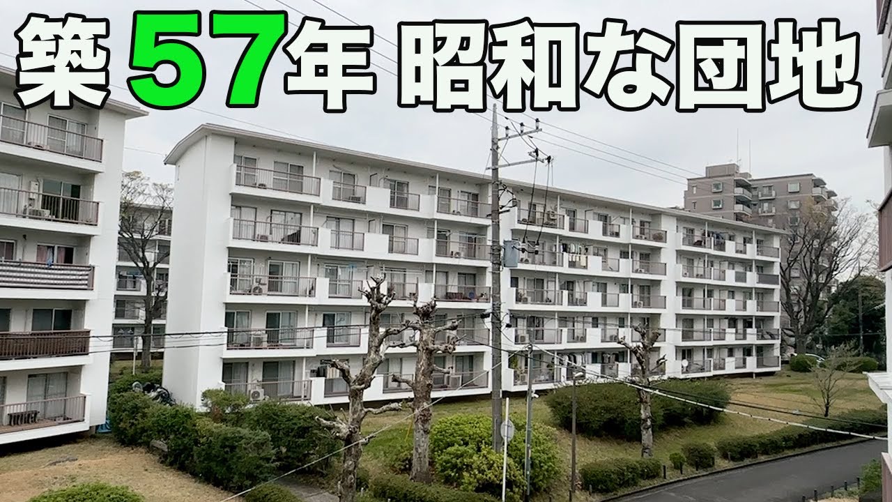 #254【昭和レトロな団地】レトロな食器棚の扉が素敵な団地を内見！
