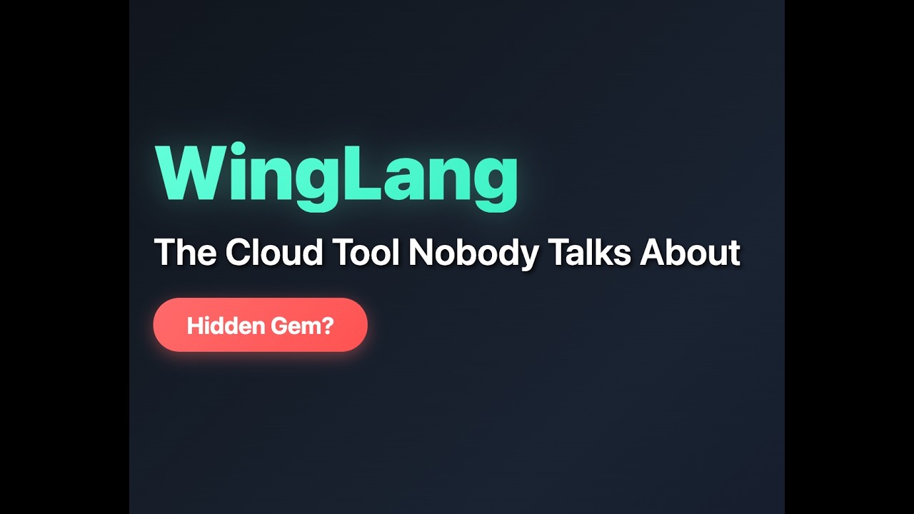 WingLang: The Cloud Development Tool Nobody Talks About