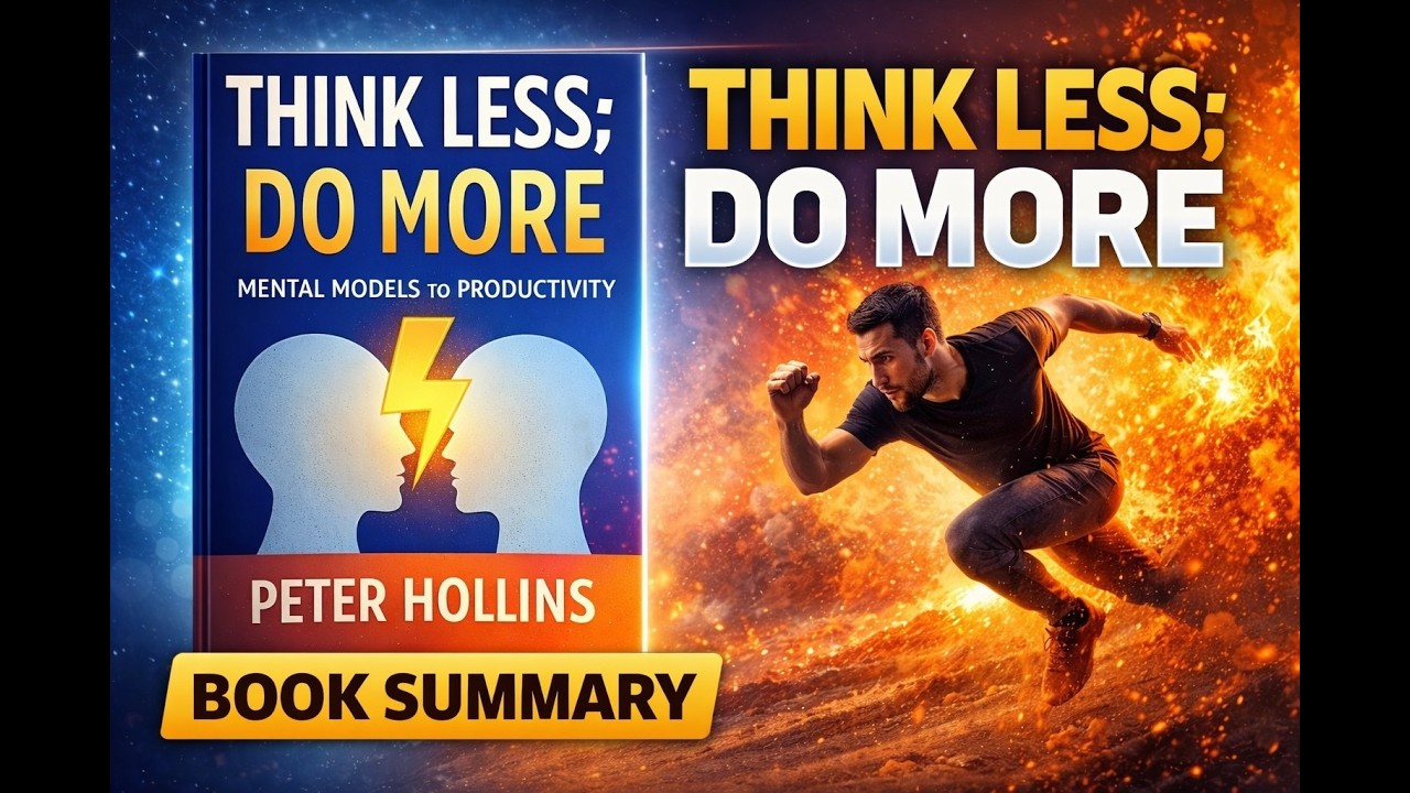 Think Less, Do More,  Book Summary (Stop Overthinking & Take Action)