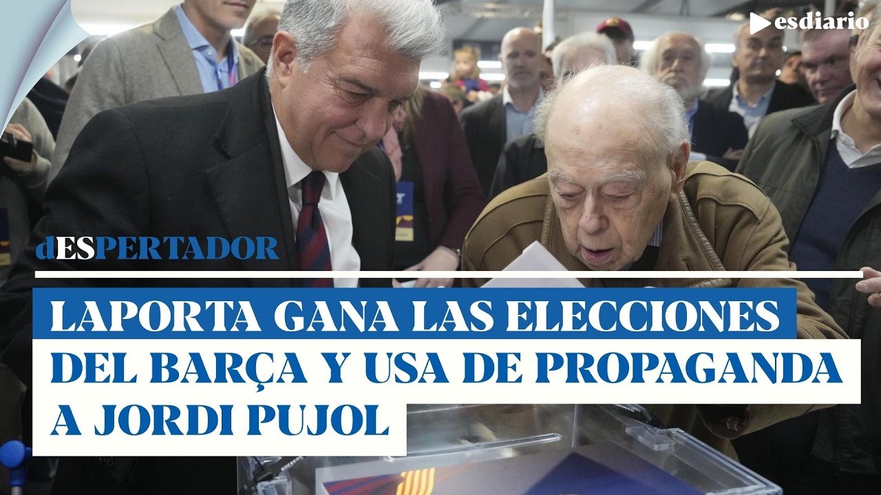 Laporta: ridícula celebración de su victoria, arropando a Jordi Pujol | ESdiario