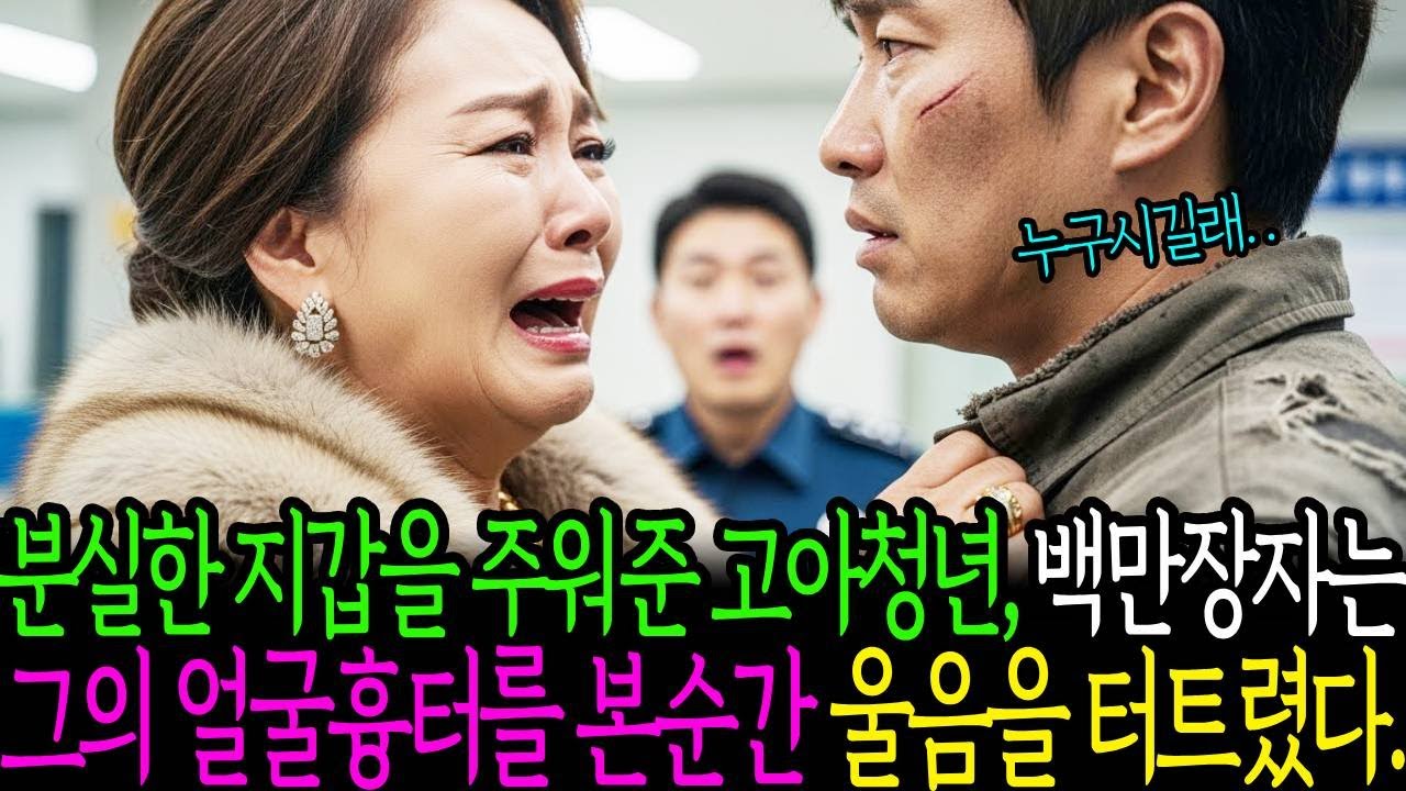 분실한 지갑을 주워준 고아청년, 백만장자는 그의 얼굴흉터를 본순간 울음을 터트렸다.
