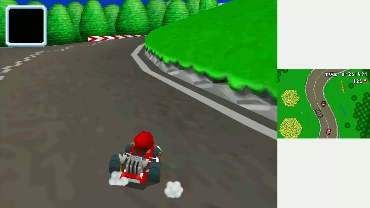 Mario Kart DS (HD) - Level 4 Mission 3 Reach the finish before the Red Car!