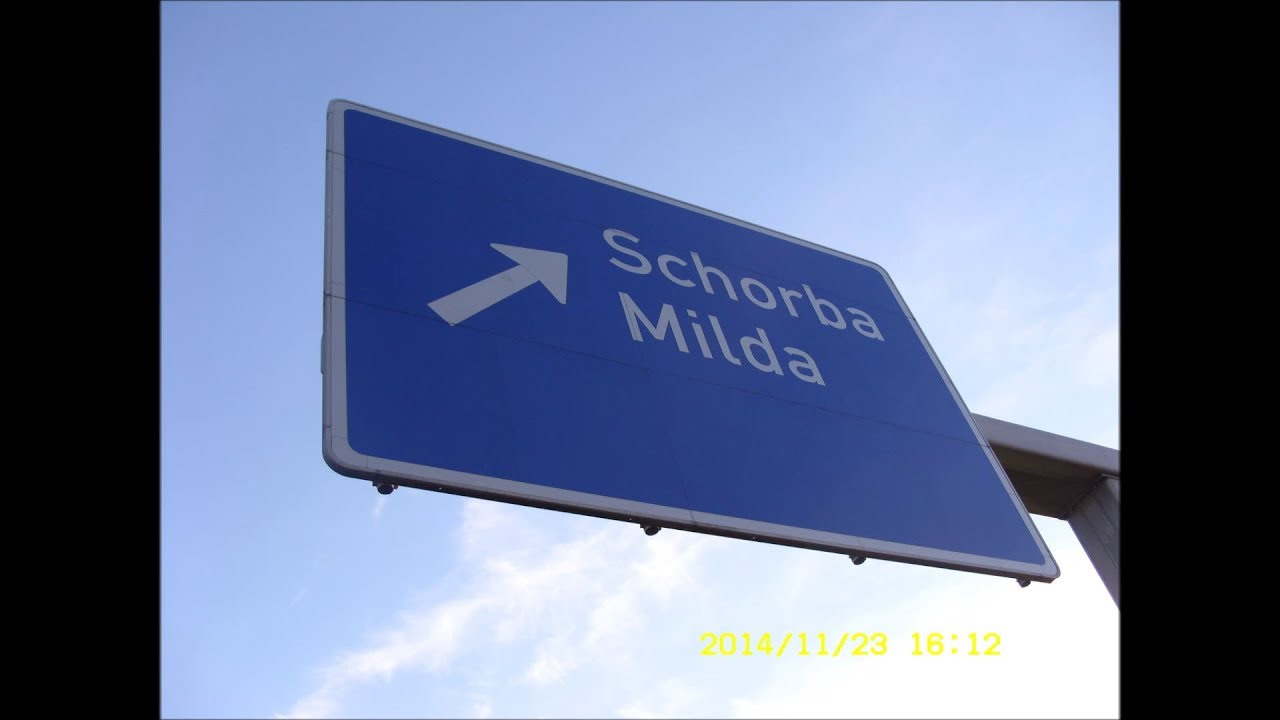 Die alte A4, Abschnitt Jena Milda über Schorba Schorbaer Berg