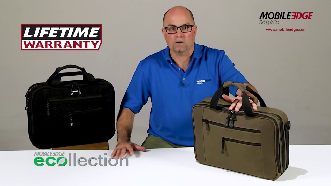 Carry Your Must-Haves in this Mobile Edge Canvas ECO Briefcase