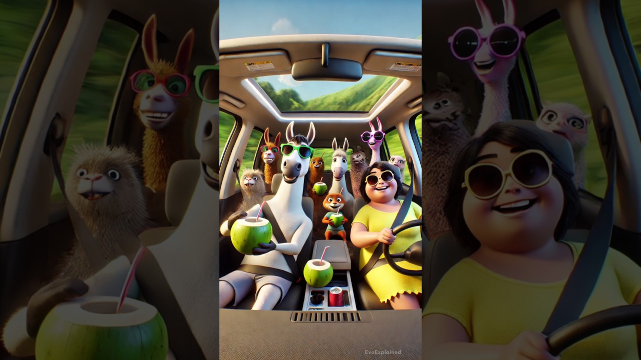 ❤️ Evolution of Horse Family in Car 🐴 