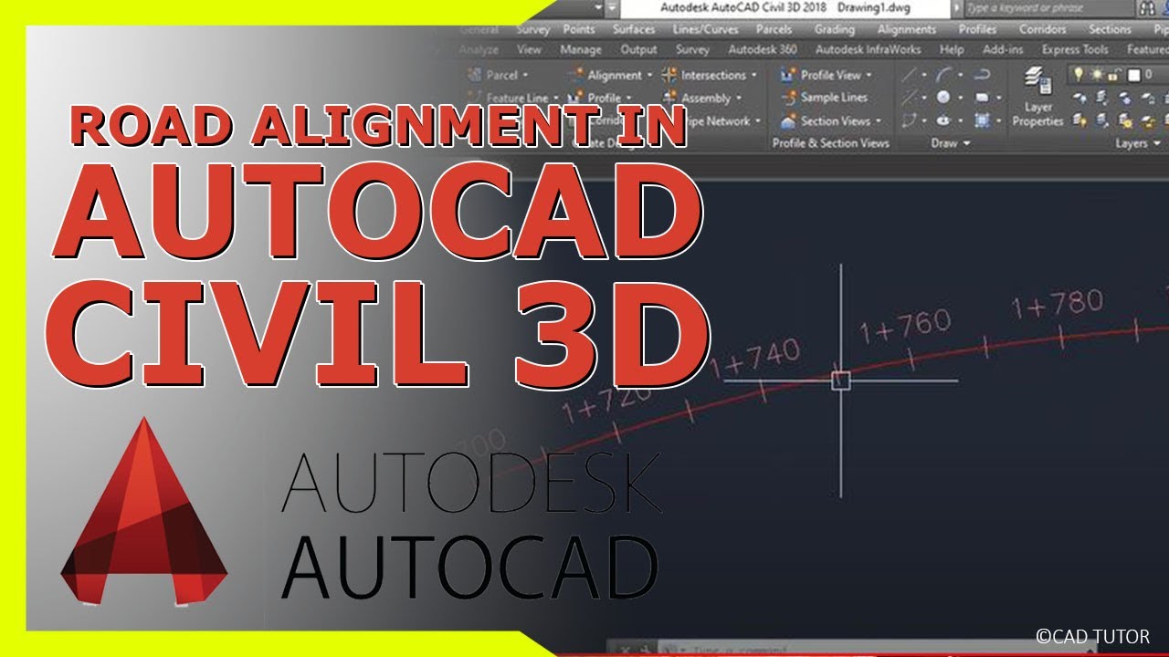 How To Create Design Road Alignment In AutoCAD Civil 3D Hindi/Urdu