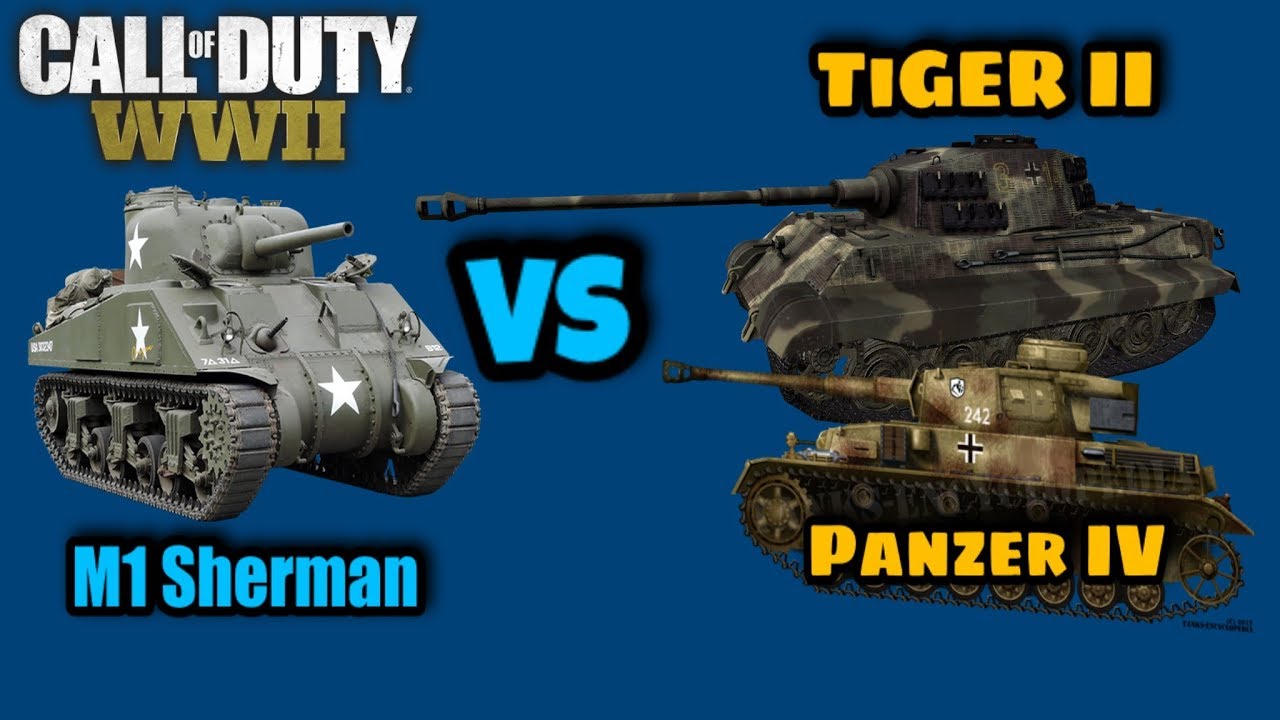 M4 Sherman VS Pazner IV ausf.G w/ Tiger II
