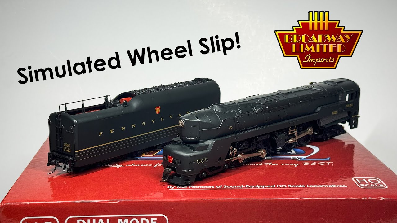 Simulating Wheel Slip! Broadway Limited PRR T1 4-4-4-4 Review & Showcase