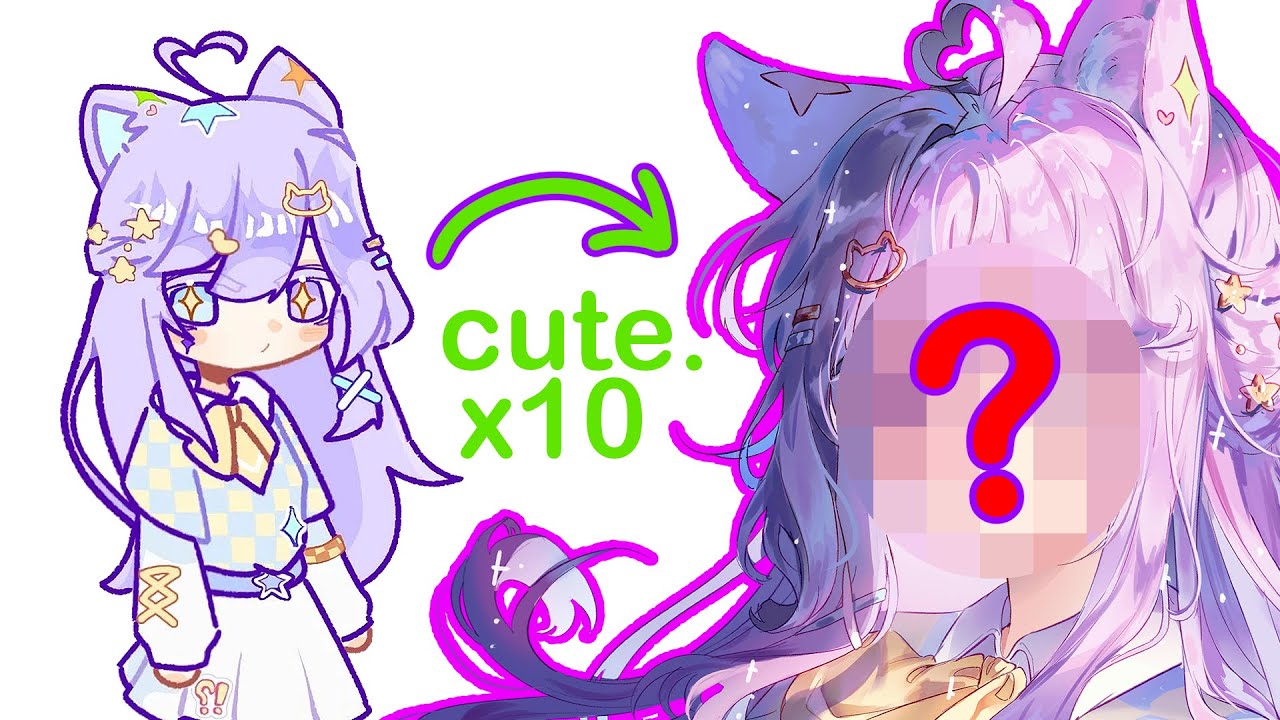 Drawing the CUTEST characters in MY style! 👁👄👁 7